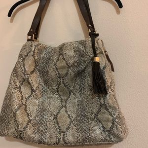 Stella and Dot snakeskin bag